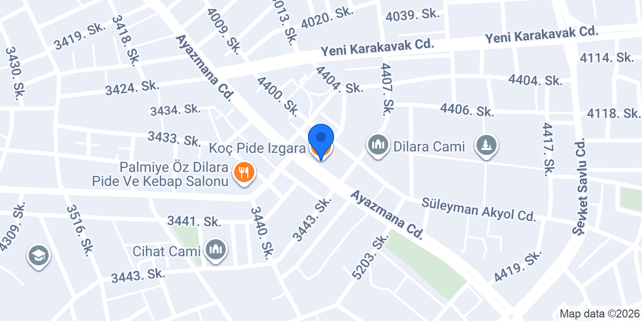 Koç Pide Izgara konumu