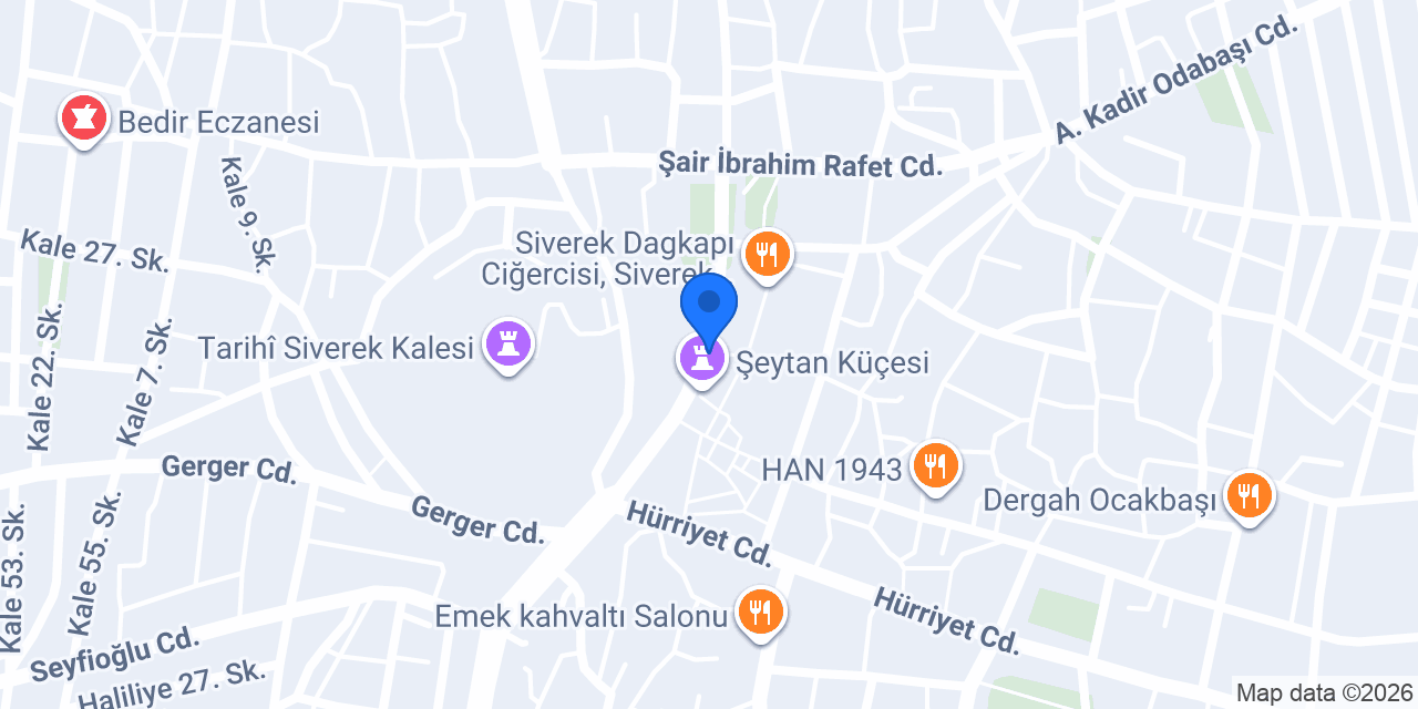 Siverek Güven Otel konumu