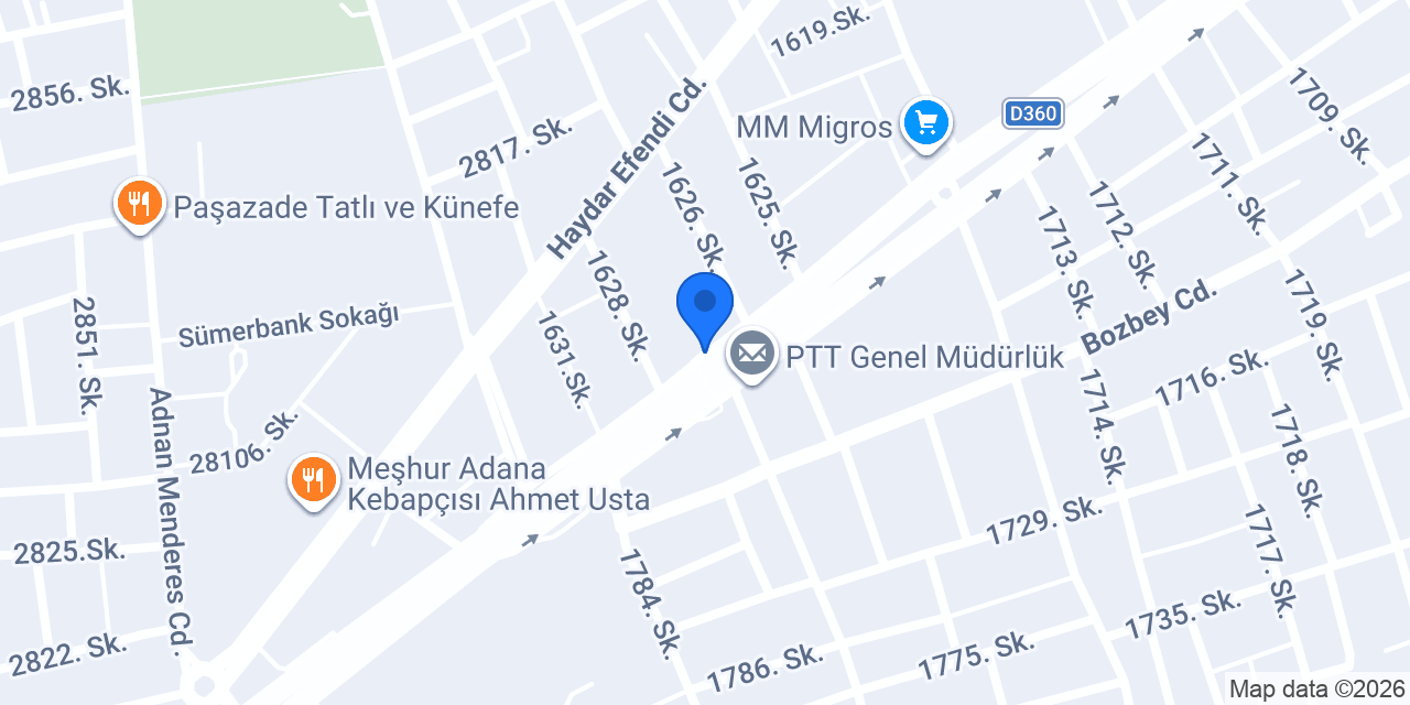 Ekincioğlu Petek Pastanesi konumu