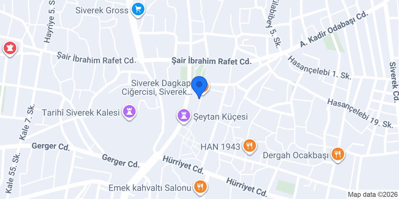 Yaprak lokantası konumu