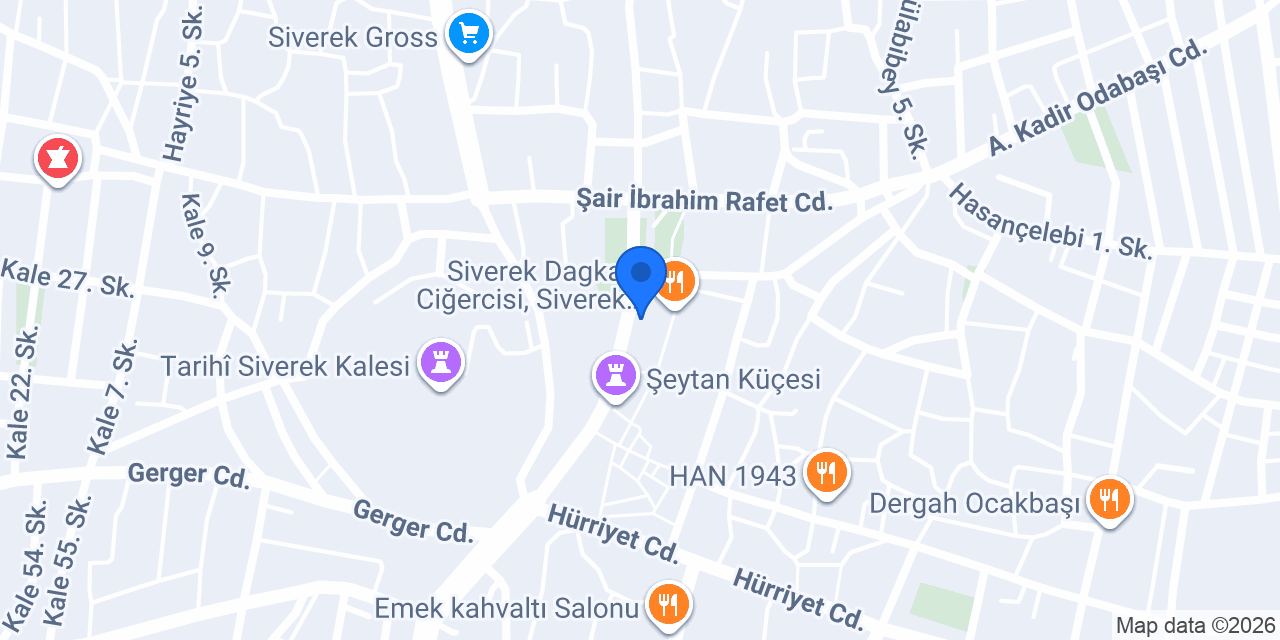 Yapı Kredi - Siverek Şubesi konumu