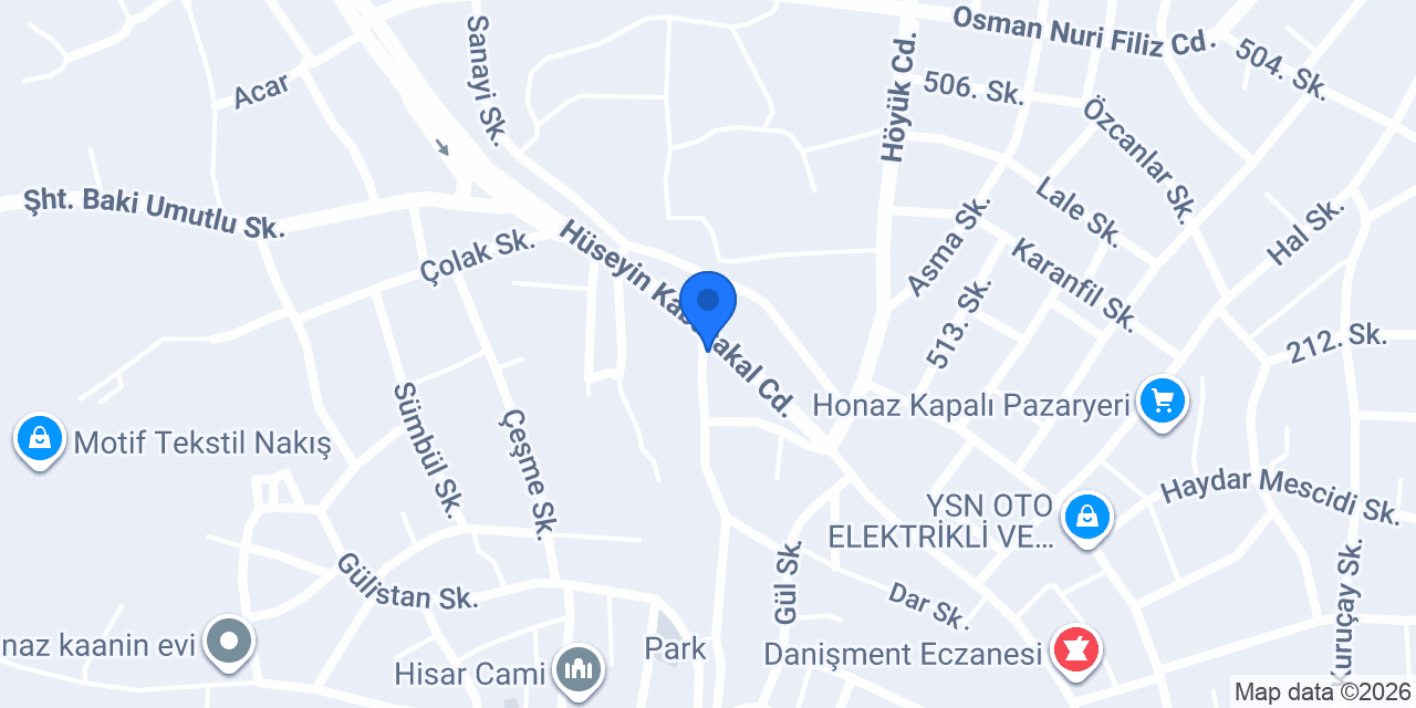 Honaz Arden Çiçek konumu
