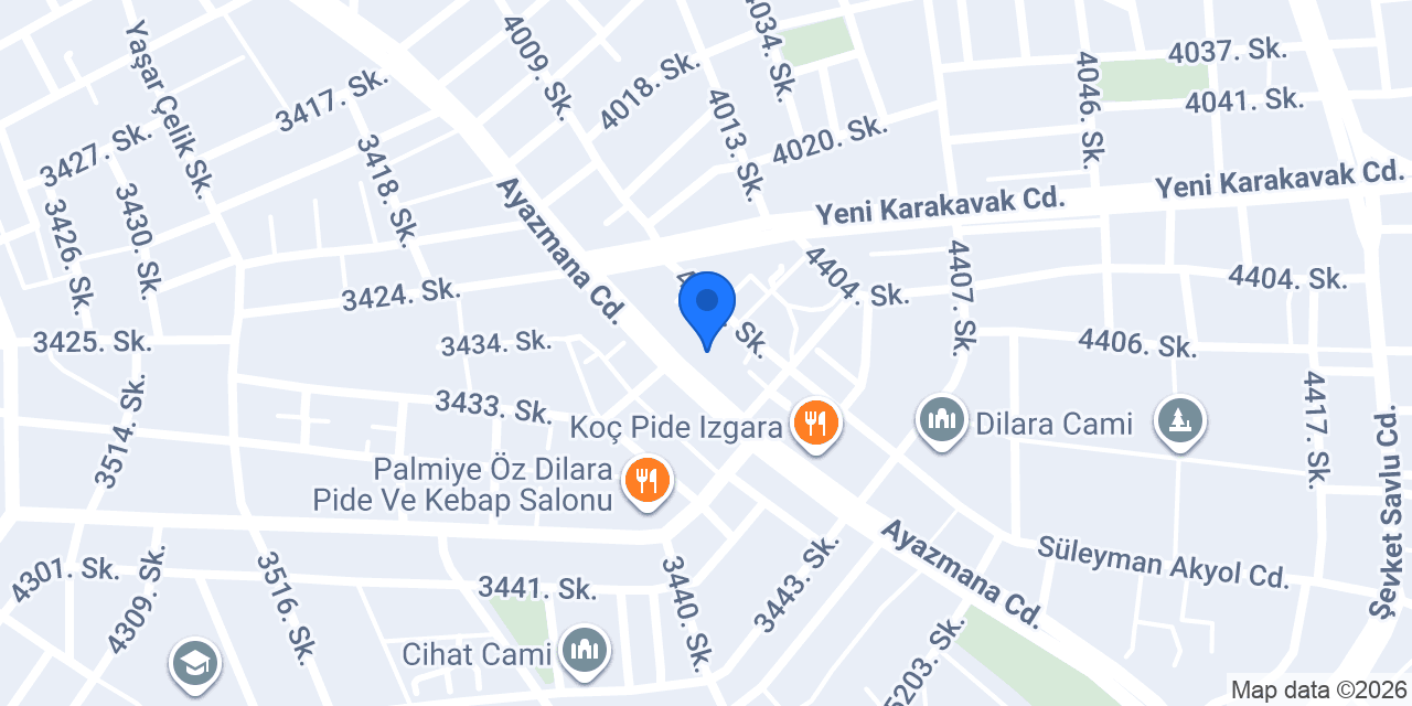 ATAVET Veteriner Kliniği konumu