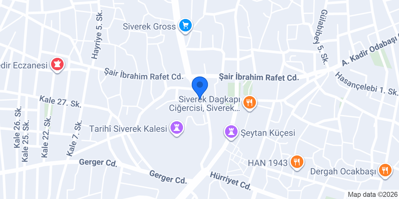 Kale Veteriner Kliniği konumu