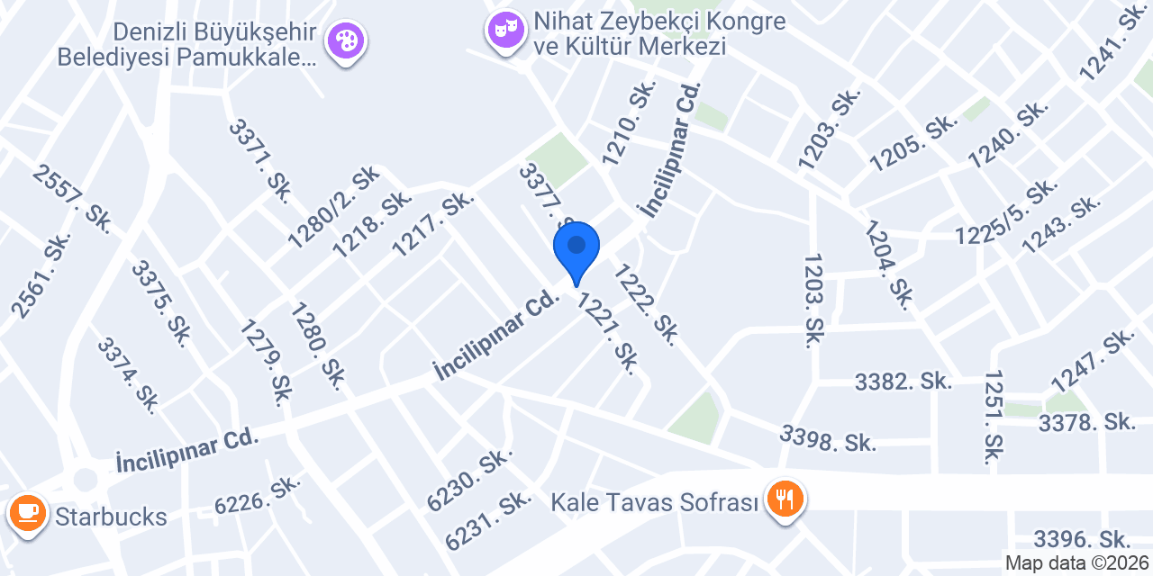DENİZLİ PASTANE SD YÖRÜKOĞLU UNLU MAMÜLLERİ konumu