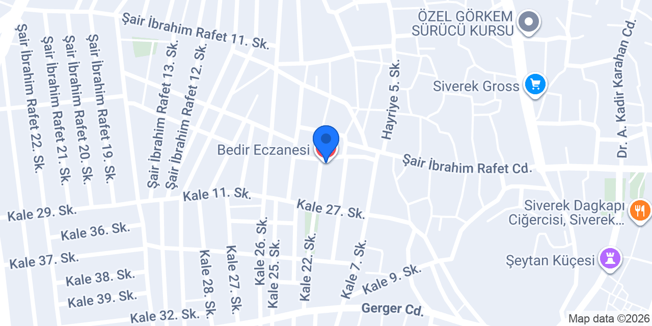 Bedir Eczanesi konumu