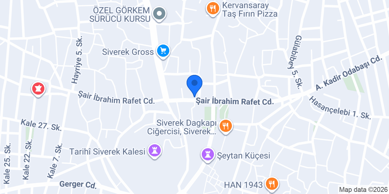 Dergah Unlu Mamülleri konumu