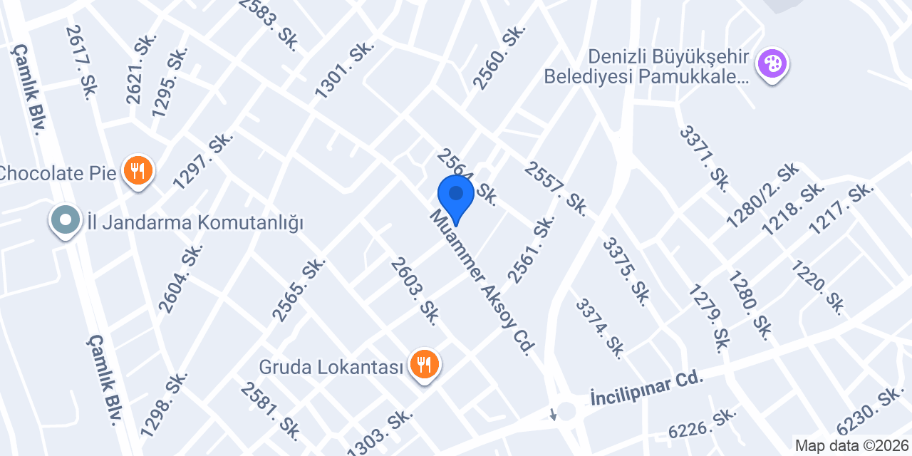 Rast Studio Denizli Kuaför konumu