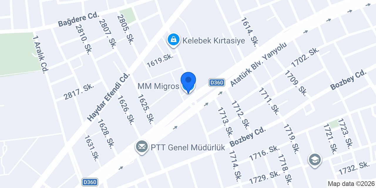 MM Migros konumu