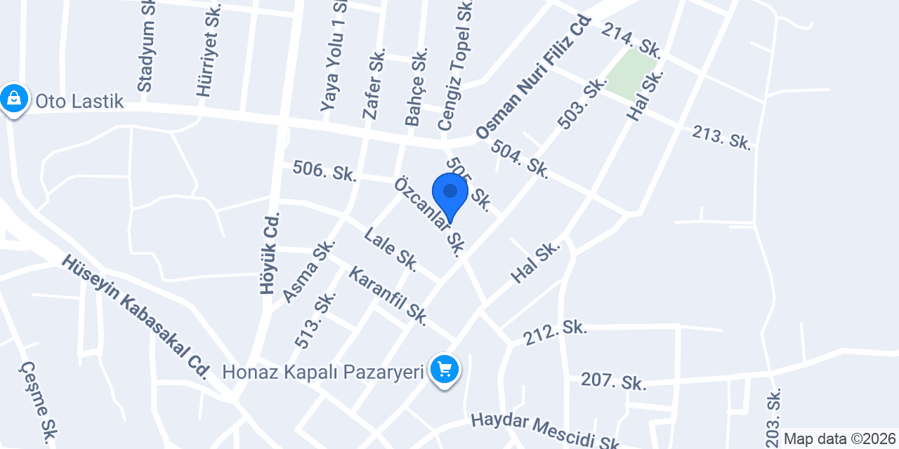 Özkurular Tarım Ürünleri konumu