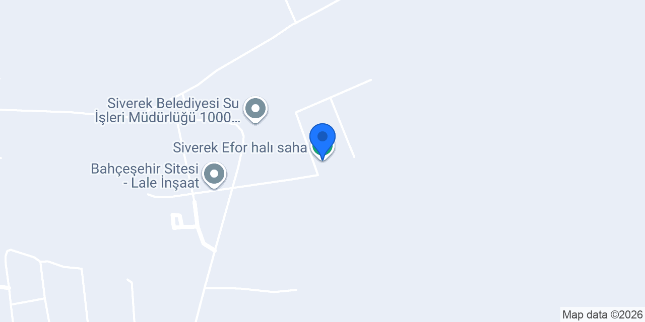 Siverek Efor halı saha konumu