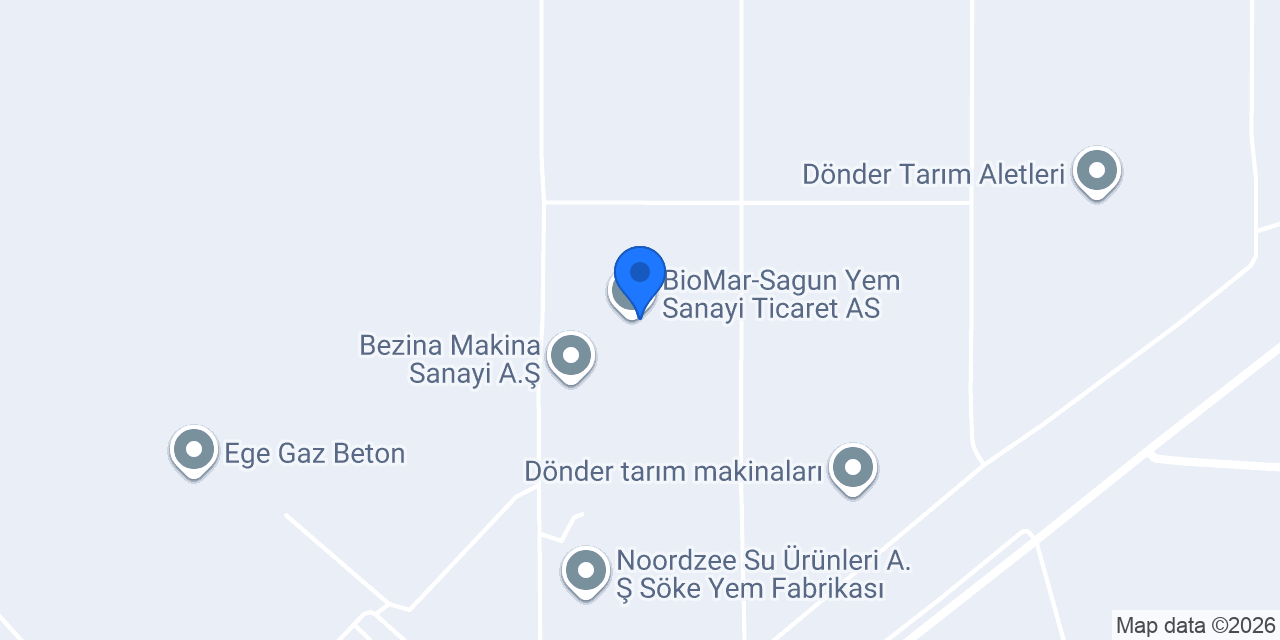 BioMar-Sagun Yem Sanayi Ticaret A.S konumu