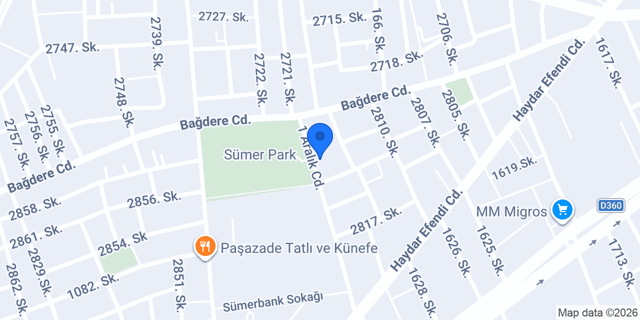 Çiçek halı yıkama konumu