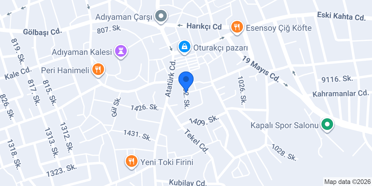 Adıyaman Çelikhan Tütüncüsü konumu