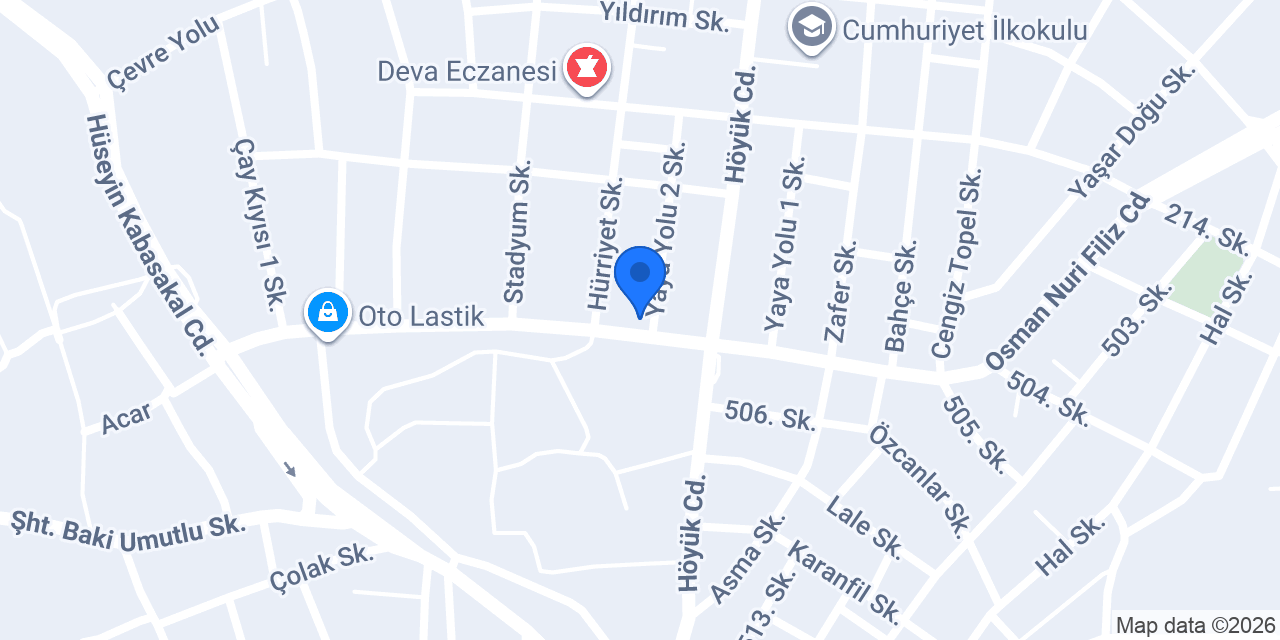 ÖZYANAR MOTOR OTO LASTİK konumu