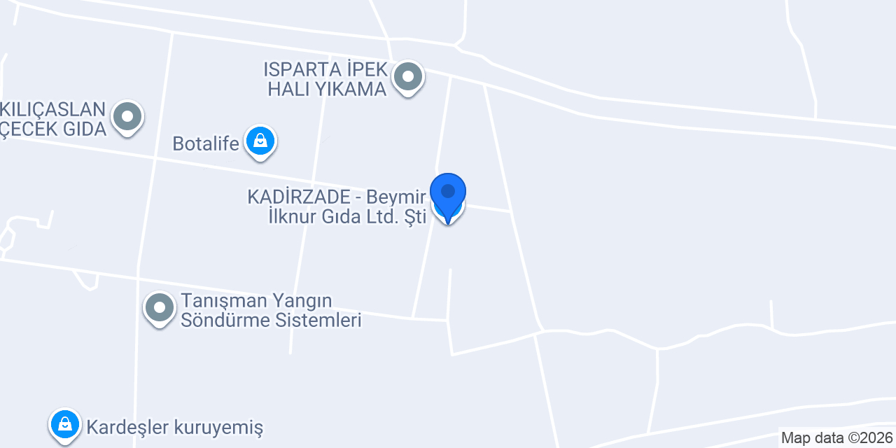 KADİRZADE - Beymir İlknur Gıda Ltd. Şti. konumu