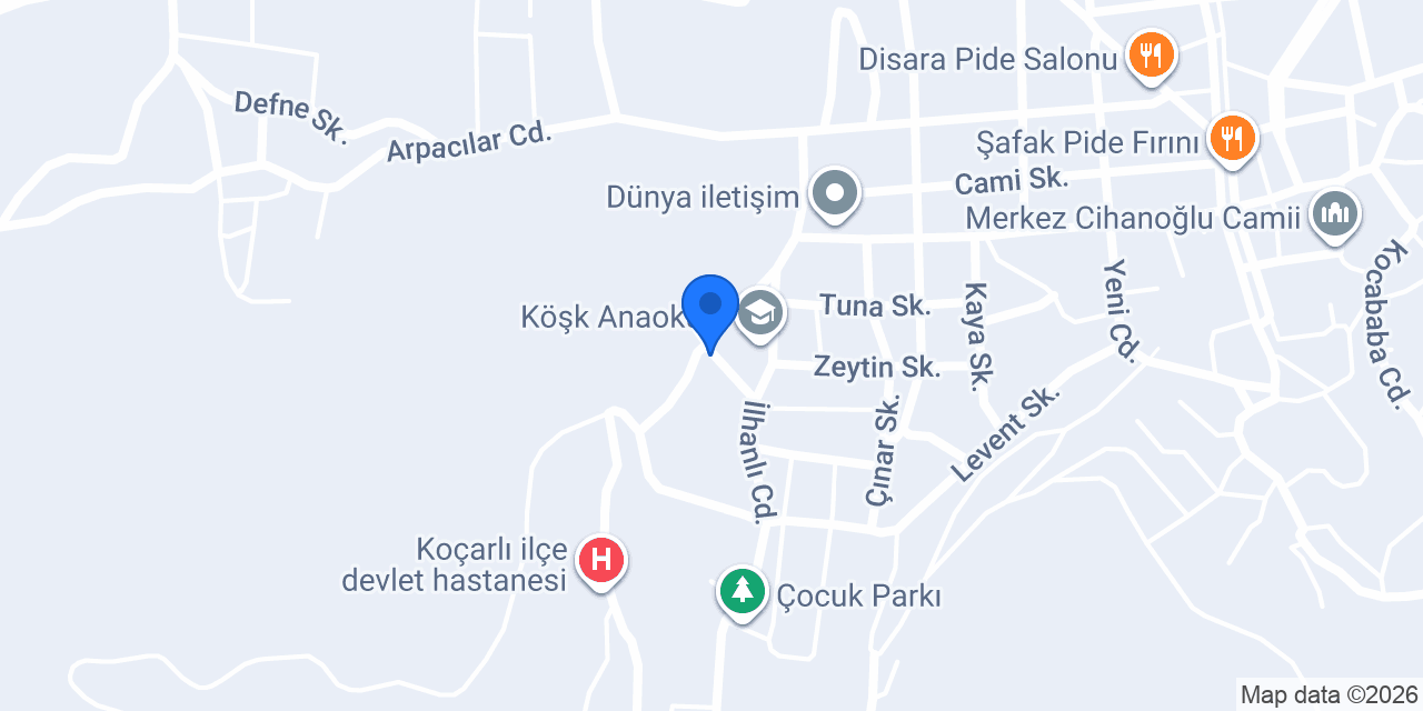 Adnan Menderes İlkokulu konumu