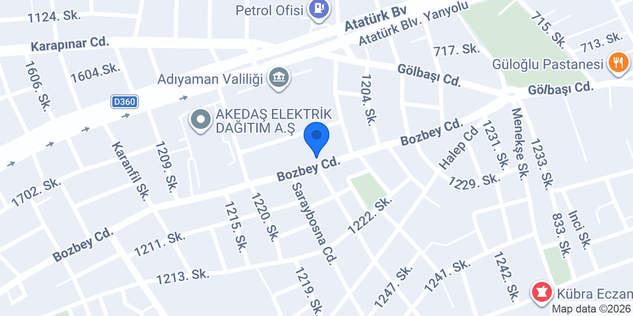 Adıyaman Ekmek Unlu Mamülleri konumu