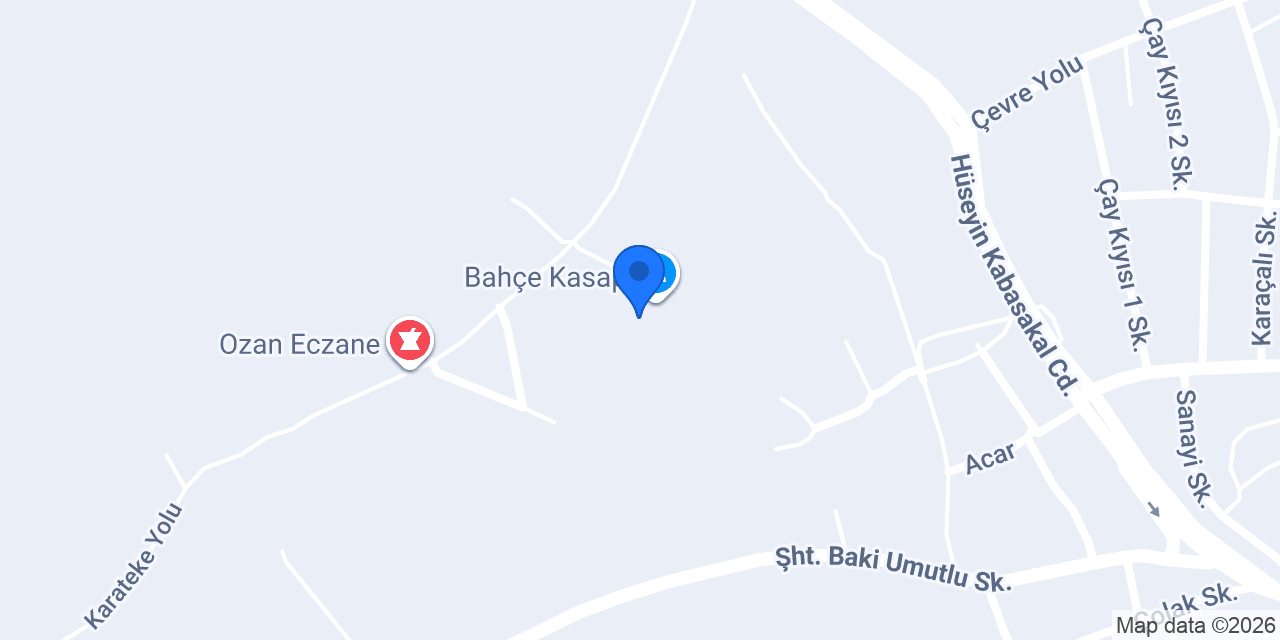 Bahçe Kasap konumu