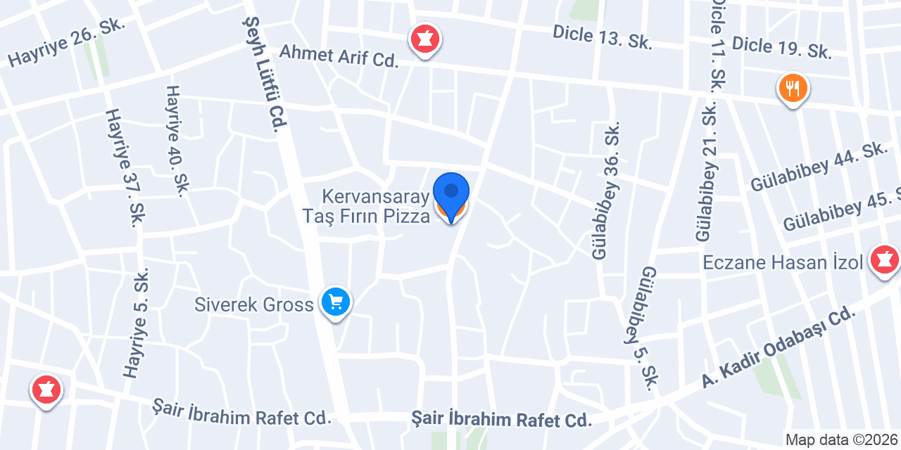 Kervansaray Taş Fırın Pizza konumu