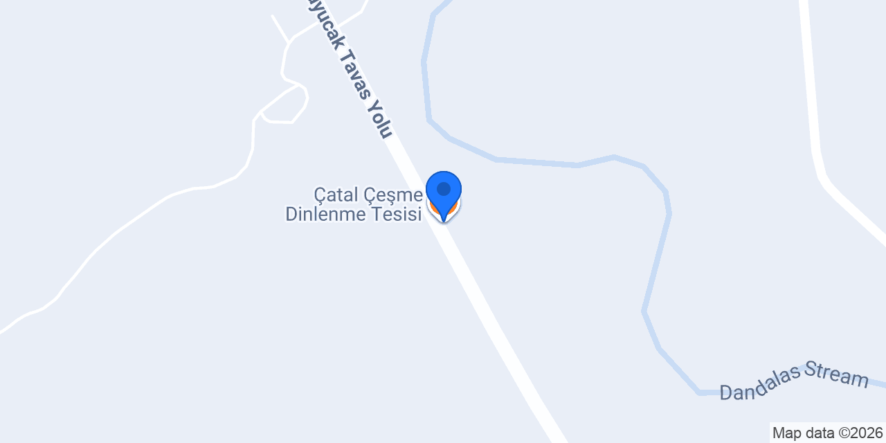 Çatal Çeşme Dinlenme Tesisi konumu