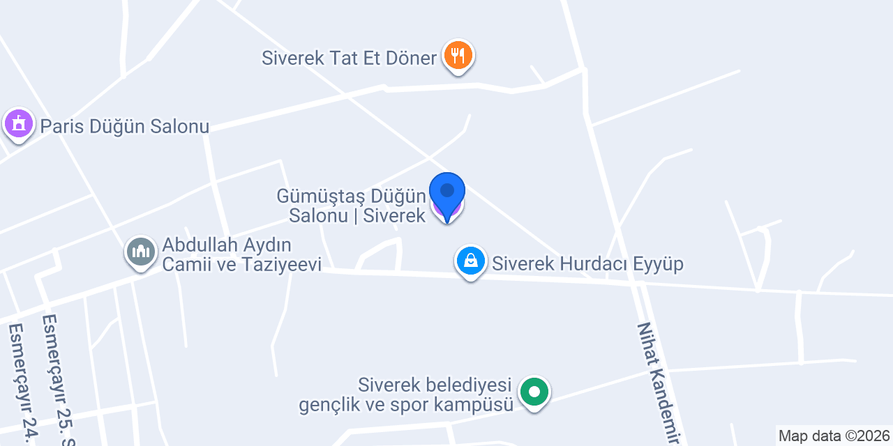 Gümüştaş Düğün Salonu | Siverek konumu
