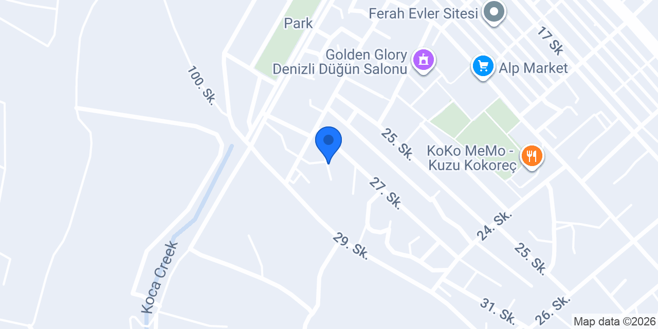 Denizli Sarma konumu