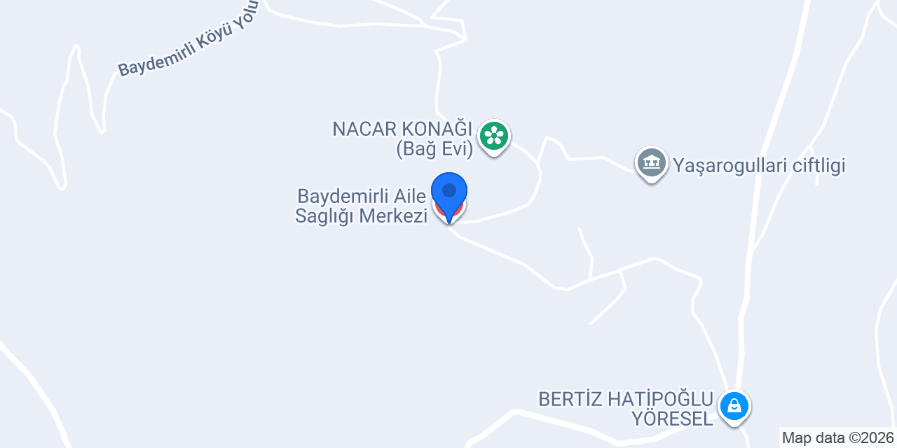 Baydemirli Aile Saglığı Merkezi konumu