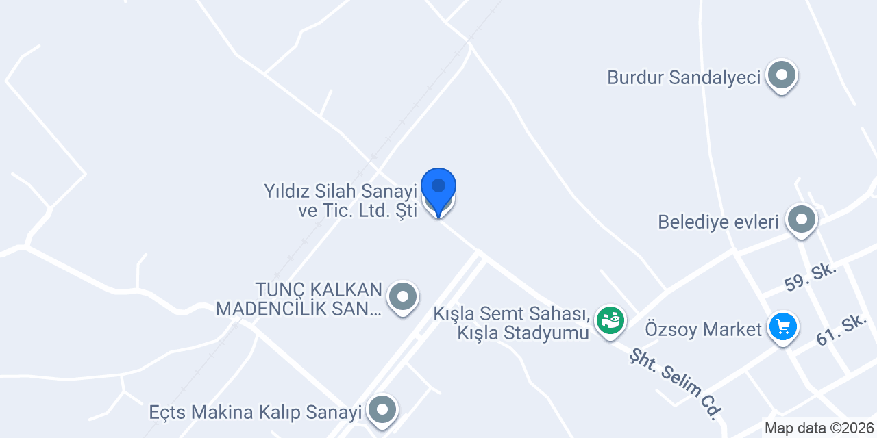 Yıldız Silah Sanayi ve Tic. Ltd. Şti. konumu
