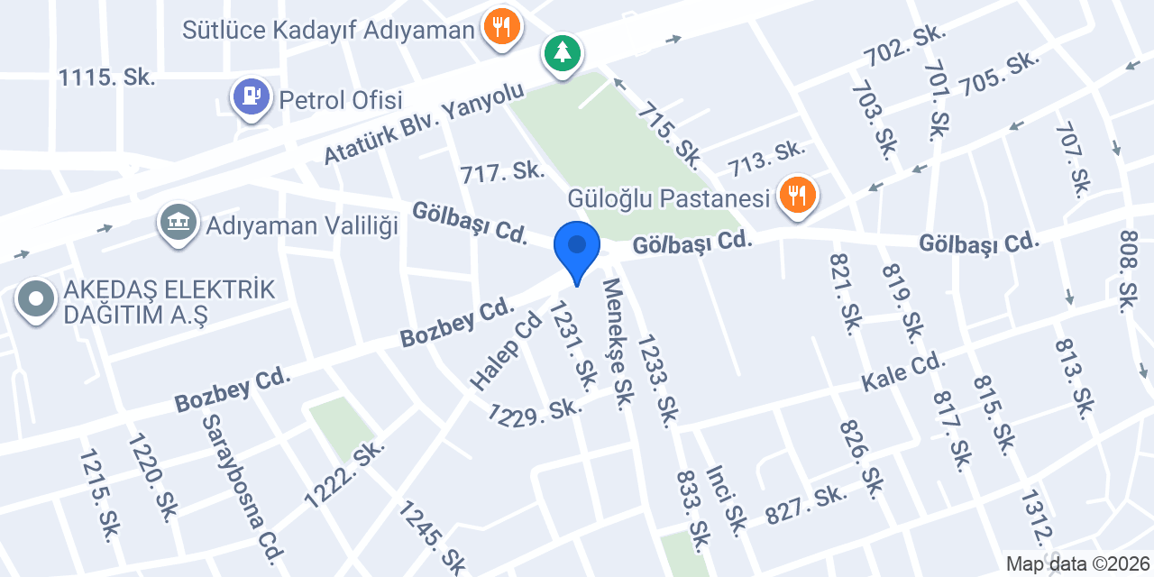Adıyaman Vip Masaj Salonu konumu