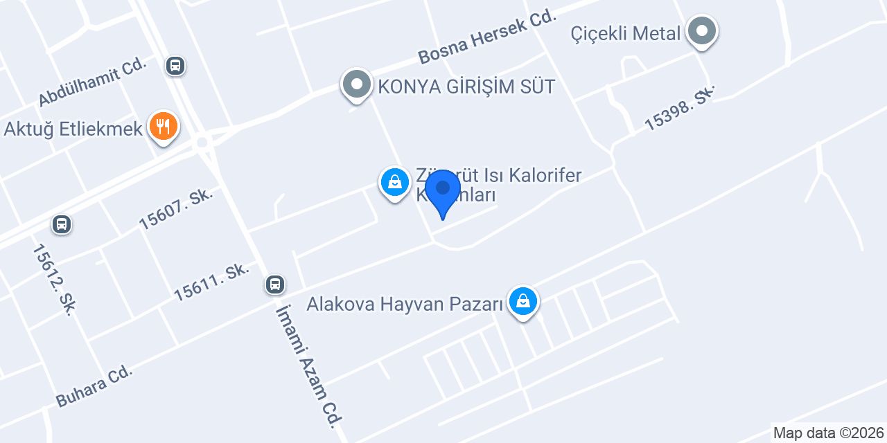 Maya hazır beton konumu