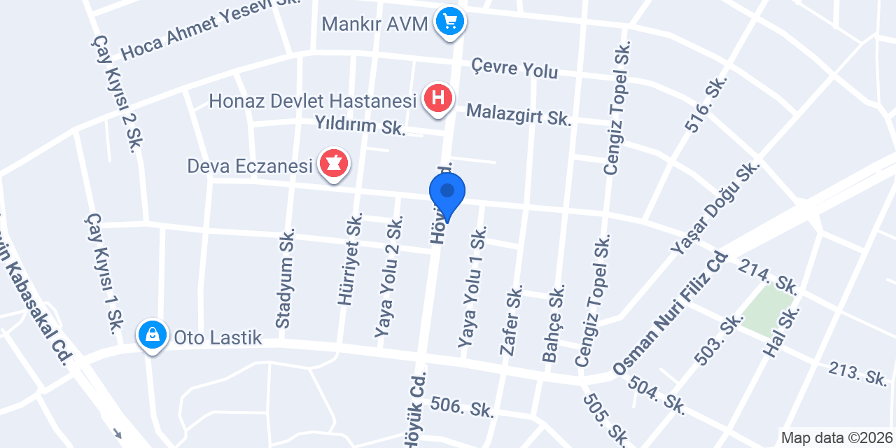 Honaz Optik konumu