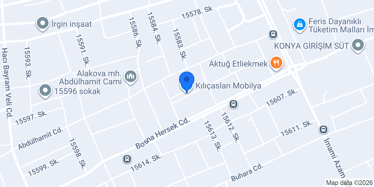 Kılıçaslan Mobilya konumu