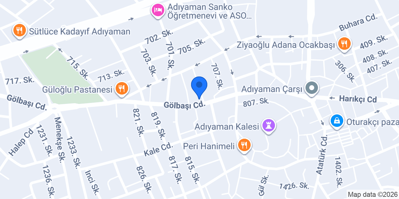 Maraş Pastanesi konumu