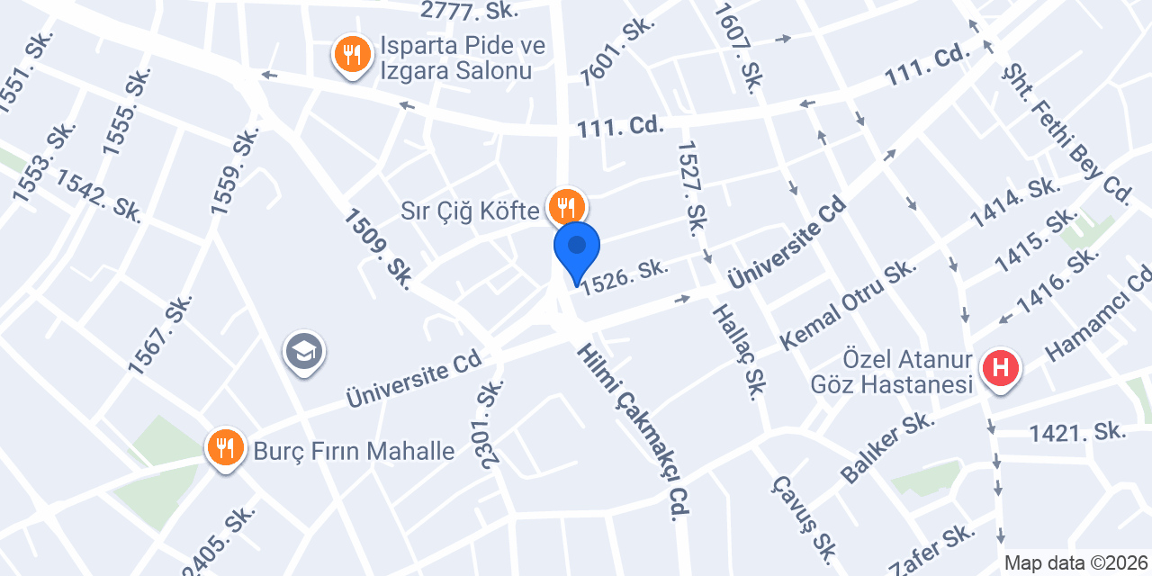 Isparta Elektrikçi konumu