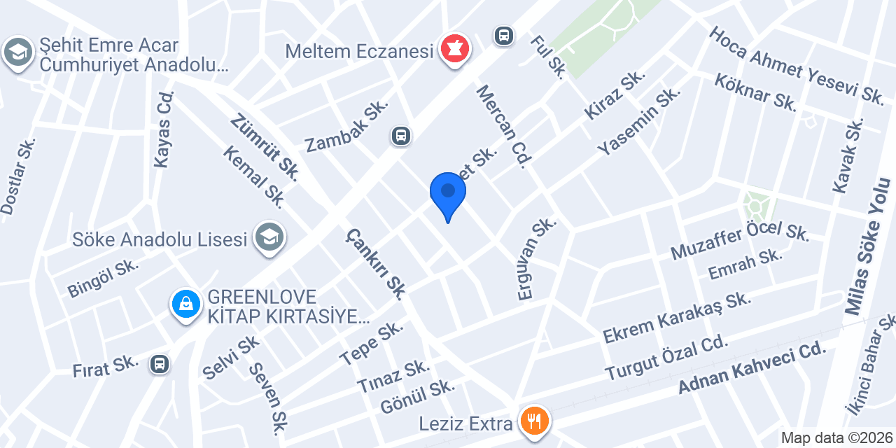 Söke Çınar Çocuk Kulübü konumu