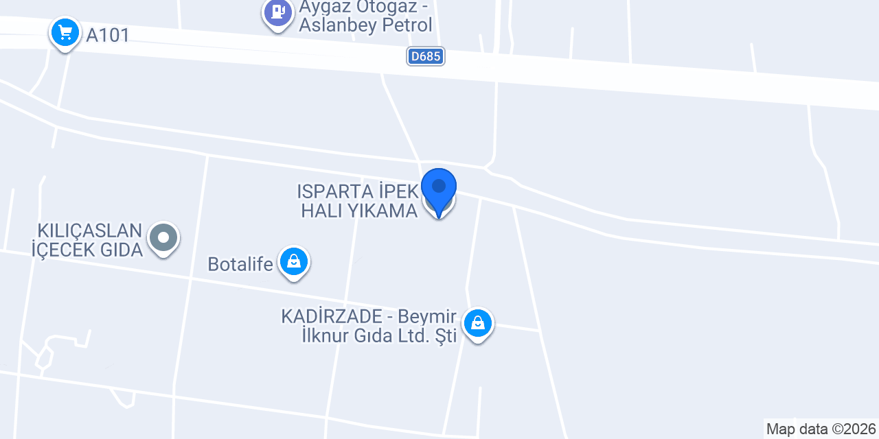 ISPARTA İPEK HALI YIKAMA konumu