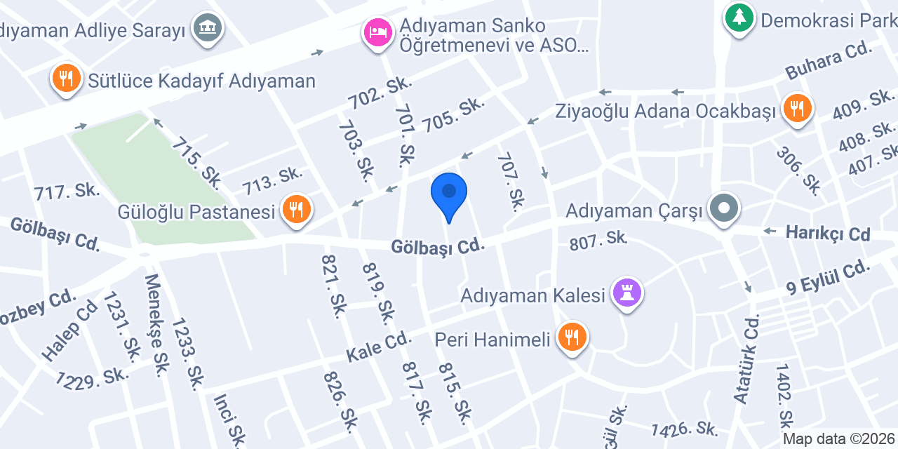 Adıyaman Hasan Usta konumu