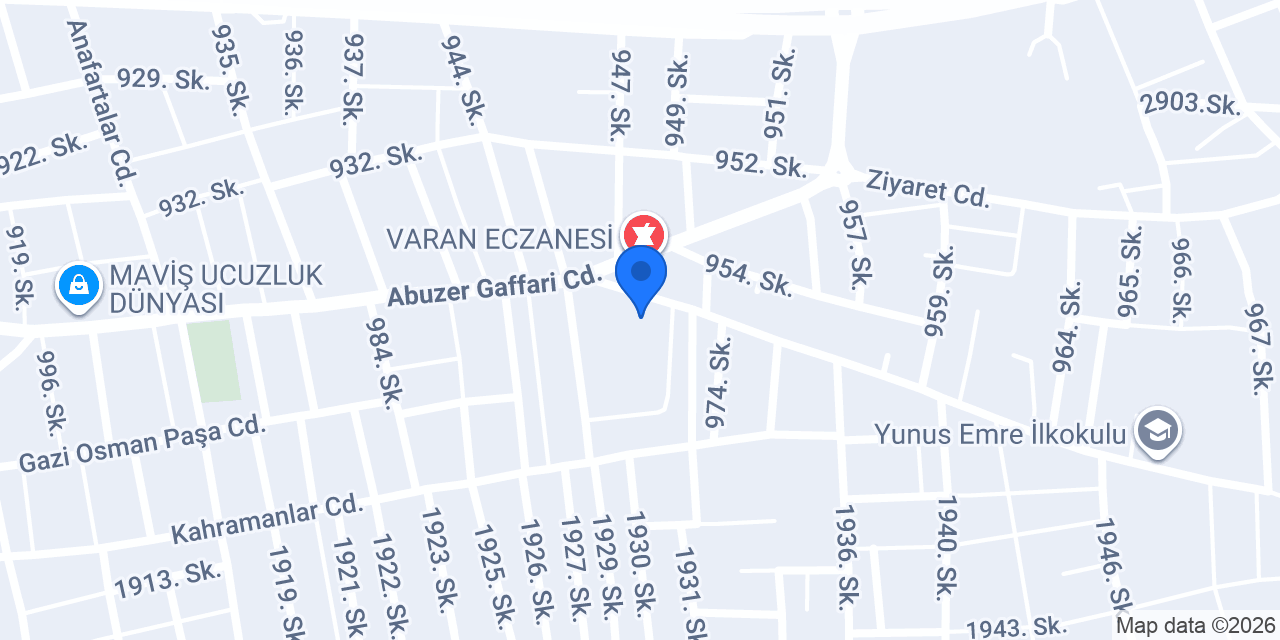 Karacaoğlan Ortaokulu konumu