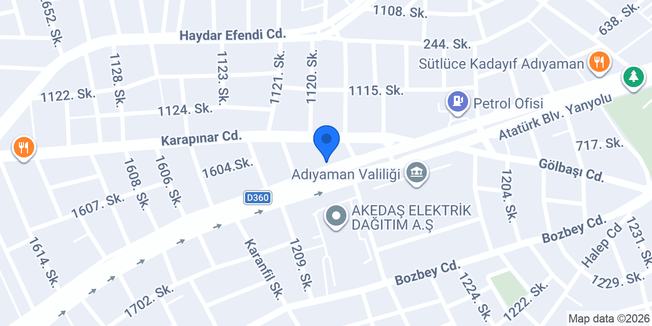 NYD Harita Mühendislik konumu