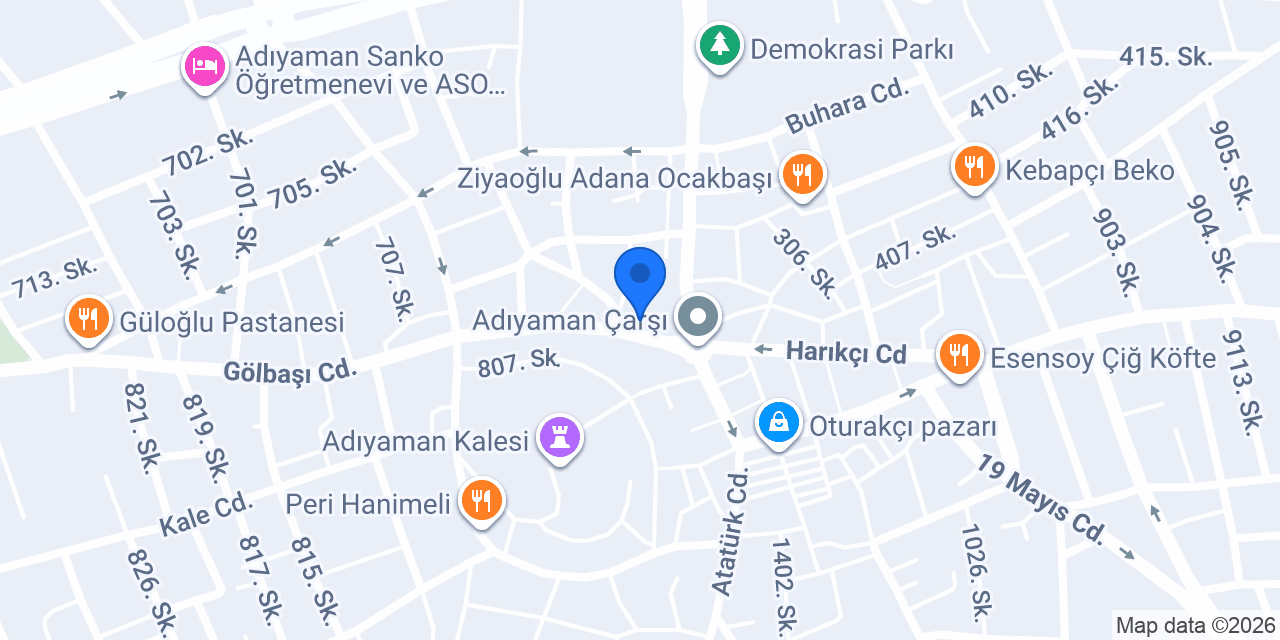 İNGİLİZ KÜLTÜR ADIYAMAN konumu