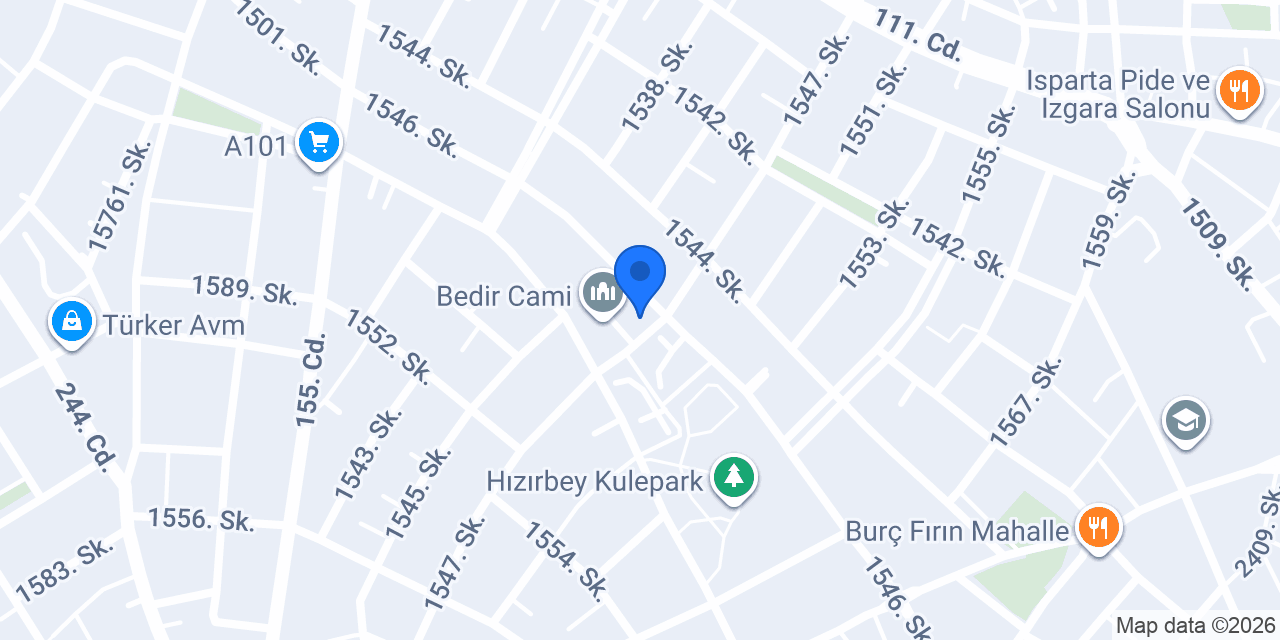 Bedir 4-6 Yaş Kur'an Kursu konumu