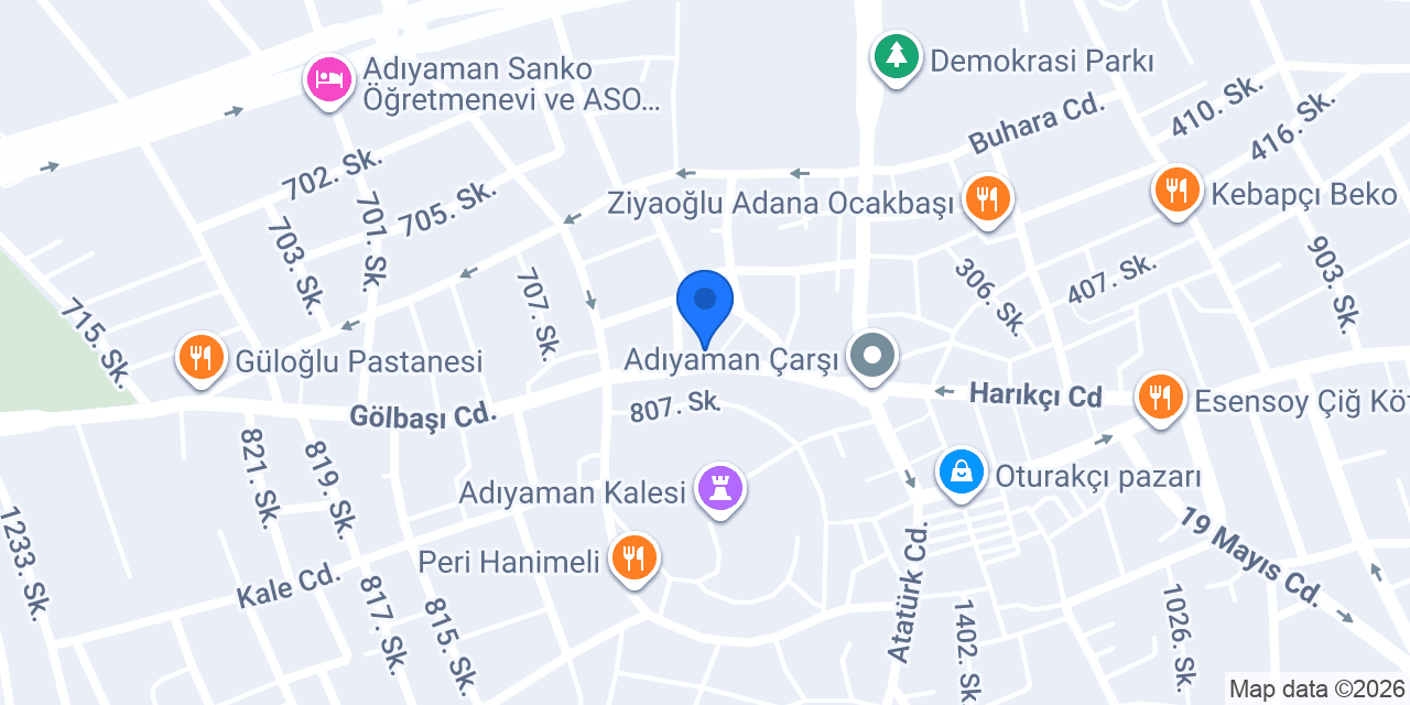 Uzman Sürücü Kursu konumu
