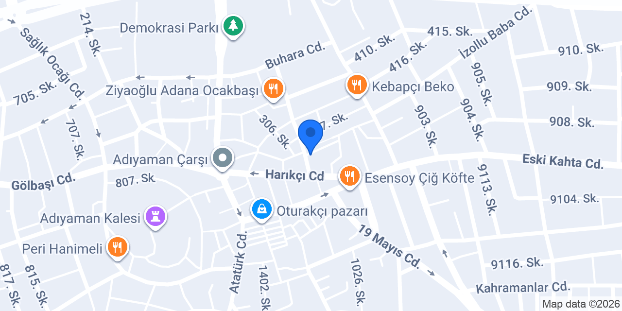 Halkbank Adıyaman Prefabrik Şubesi konumu