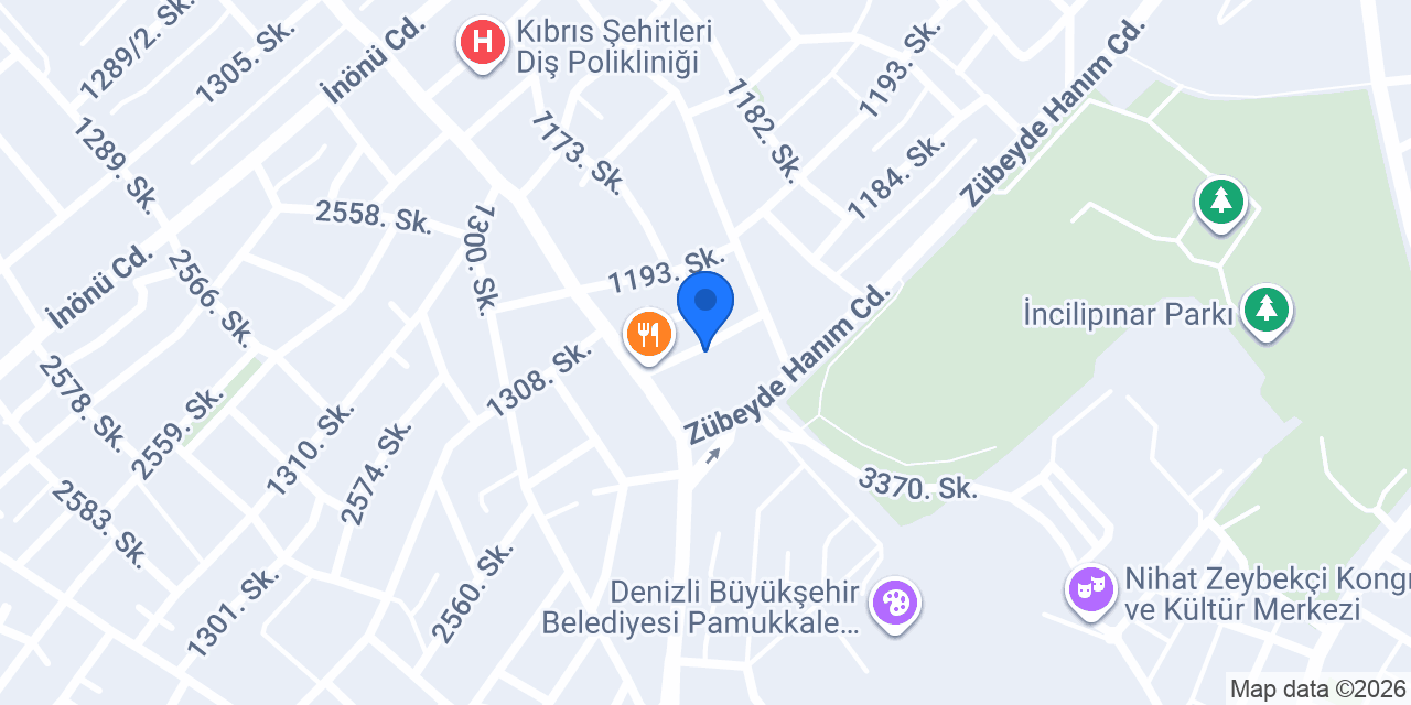 Denizli Taksi konumu