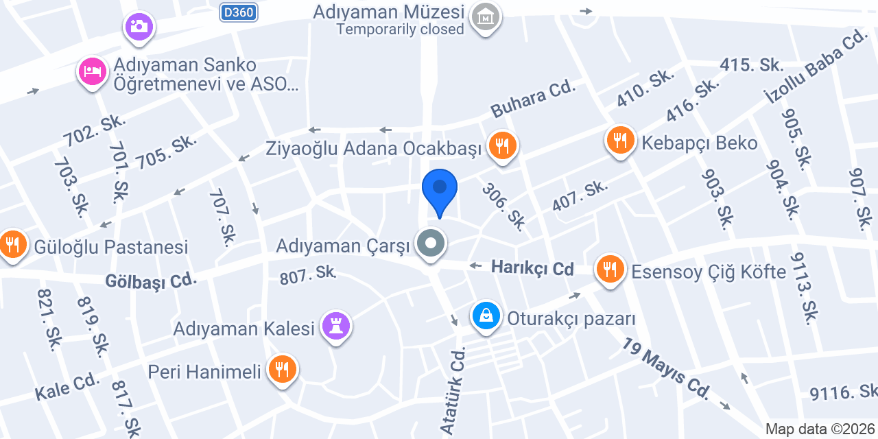 Birtat lokantası konumu