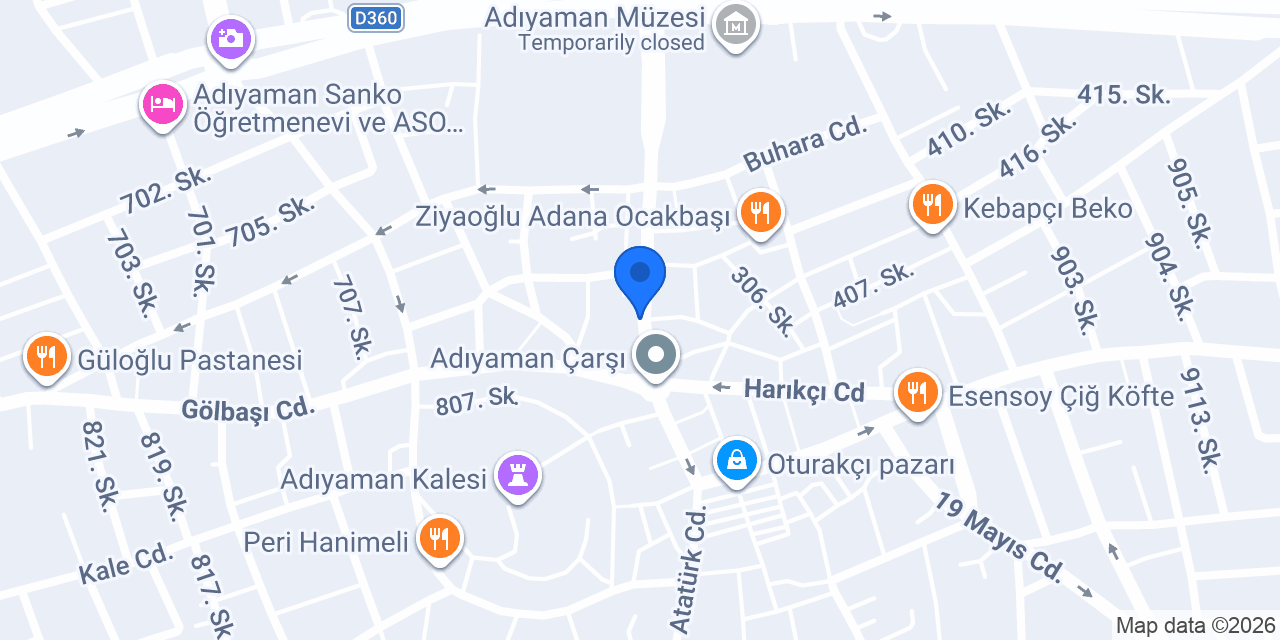 Esmer Optik konumu