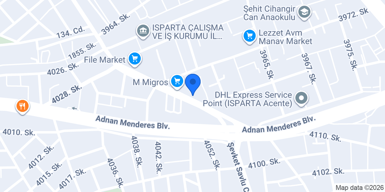 Fizyomed Isparta konumu