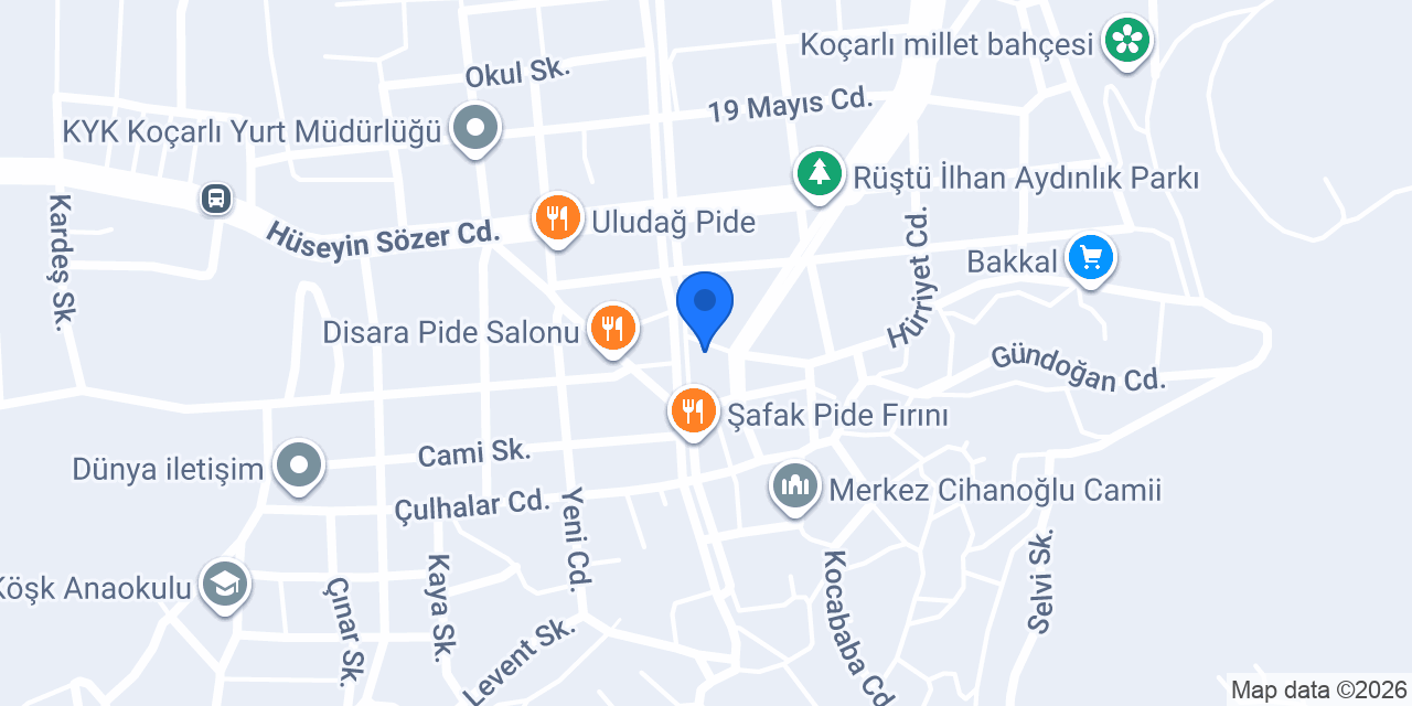 Koçarlı taksi Muhterem Aşkın konumu