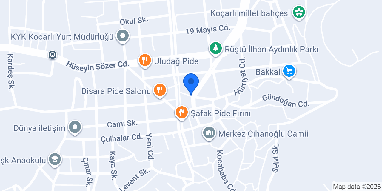 Günaydın Pide konumu
